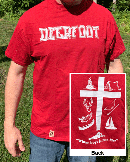 Red short sleeve Deerfoot shirt
